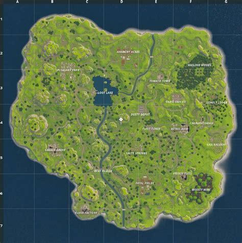 I edited the Fortnite BR map and added a few location names that weren ...