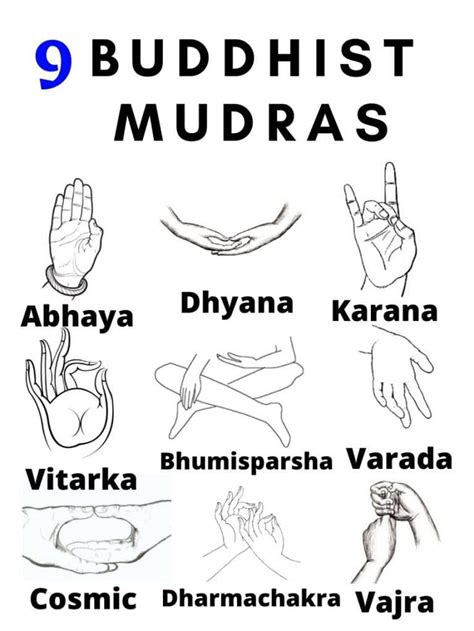 9 Buddhist Mudras & Their Meanings Revealed | Mudras, Buddhist mantra, Buddhist