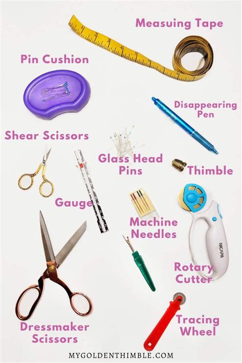 17 Top Sewing Tools Names and Pictures. Easy Guide.