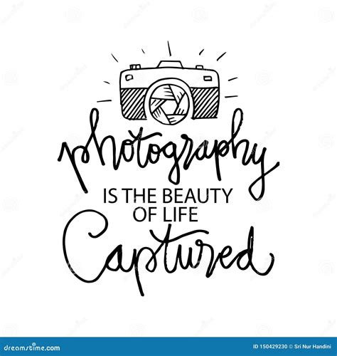 Photography is Beauty of Life Captured. Stock Illustration - Illustration of hand, banner: 150429230