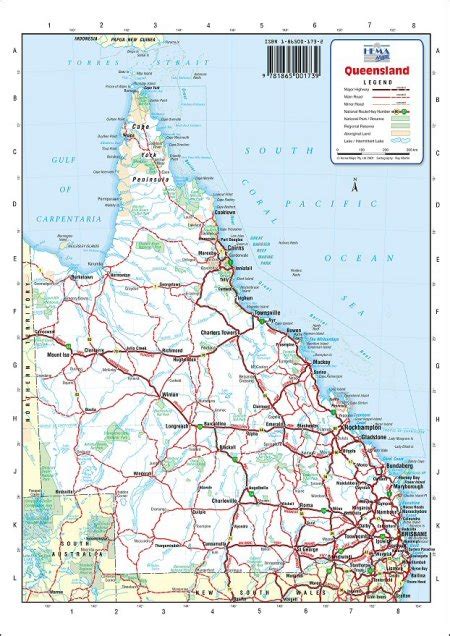 Australia Road Maps - Queensland