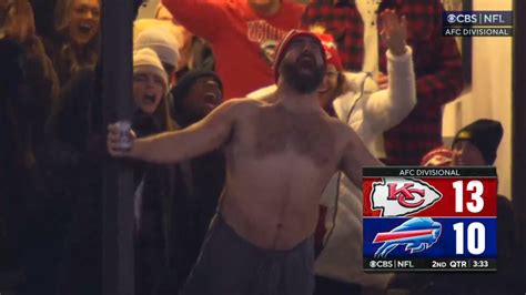 Jason Kelce Celebrates Kansas City Chiefs Touchdown