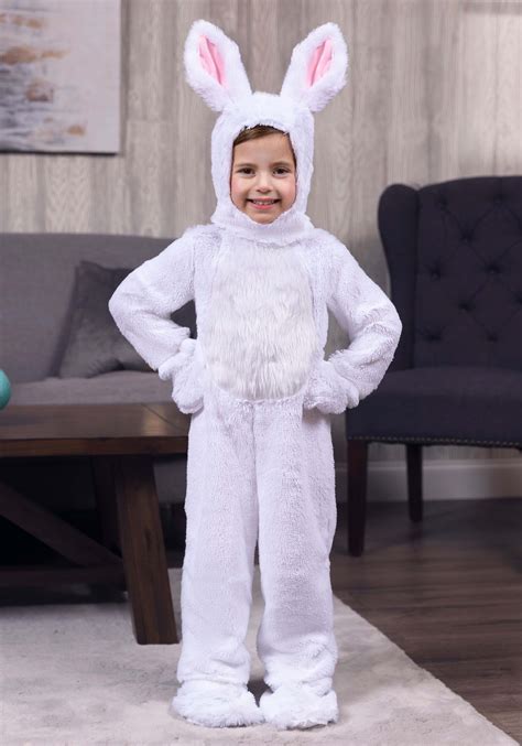 Open Face White Bunny Toddler Costume | Snow Bunny Costume