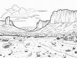 New Mexico Inspired Coloring  Page sketch template
