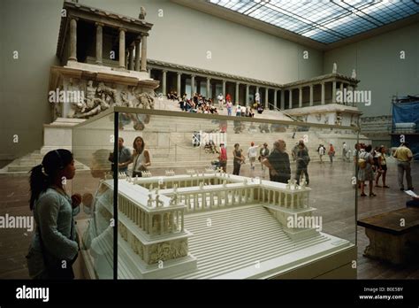 Berlin Germany Reconstruction of the Pergamon Altar Pergamon Museum Stock Photo - Alamy