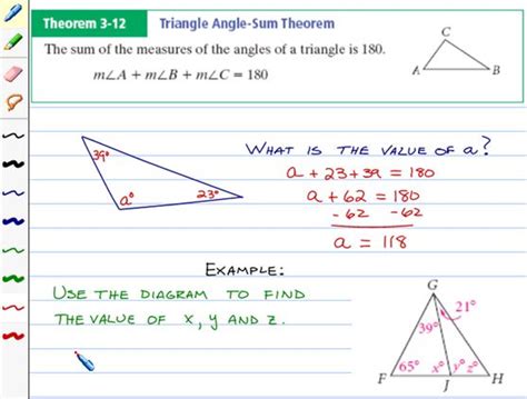 Mr. Yip's Math Class: Triangle Sum Theorem