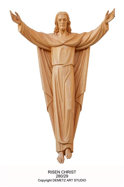 Risen Christ/Resurrection Statue On Circular Steel Platform in Fiberglass - St. Andrew's Book ...