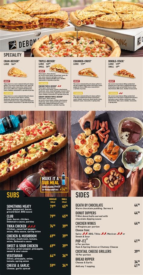 Debonairs Pizza South Africa Menu Prices