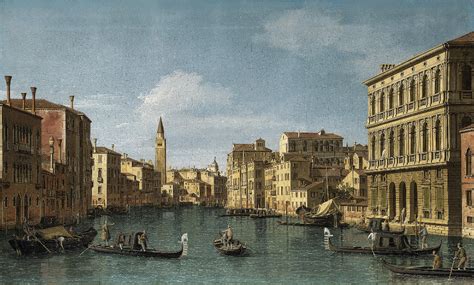 Canaletto - The Grand Canal looking north-west from Ca' Corner to Ca ...