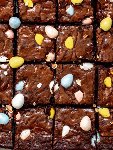 Mini Egg Brownies Recipe - Chenée Today