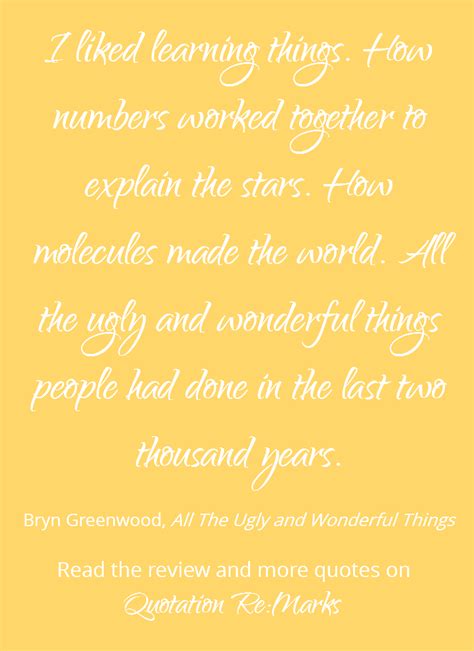 All the Ugly and Wonderful Things by Bryn Greenwood, a review » Quotation Re:Marks