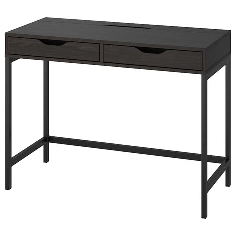 ALEX desk, black-brown, 100x48 cm (393/8x187/8") - IKEA CA