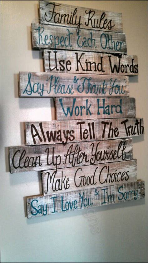 House Rules Sign Family Rules Sign Wood Signs Wood Signs - Etsy