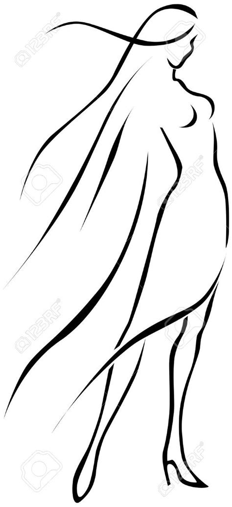 female silhouette outline - Google Search | Silhouettes | Art drawings ...