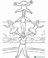 Circus Coloring Pages sketch template