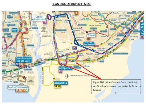 Nice airport train station map - Map of Nice airport train station ...