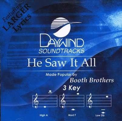 He Saw it All, Accompaniment CD: The Booth Brothers - Christianbook.com