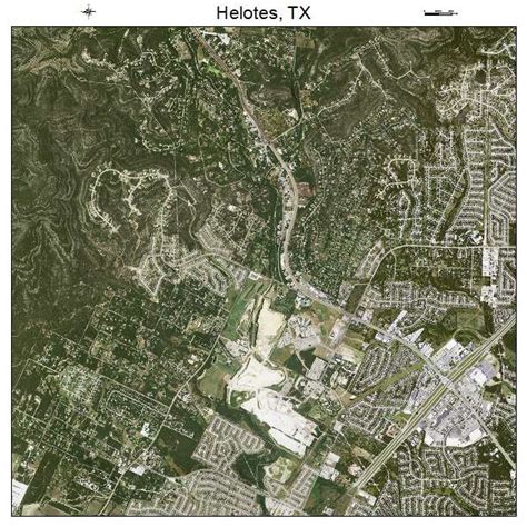 Aerial Photography Map of Helotes, TX Texas