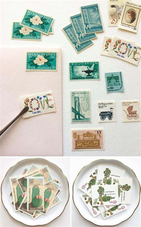 How to Use Vintage Stamps for Wedding Invitations - Fine Day Press