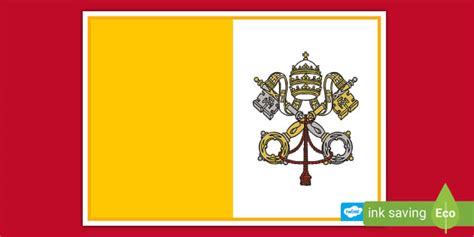 Vatican City Flag Poster | Primary Resources | Twinkl