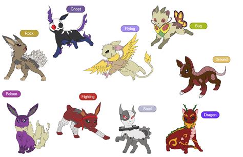 Eeveelutions by HONrabbit on DeviantArt