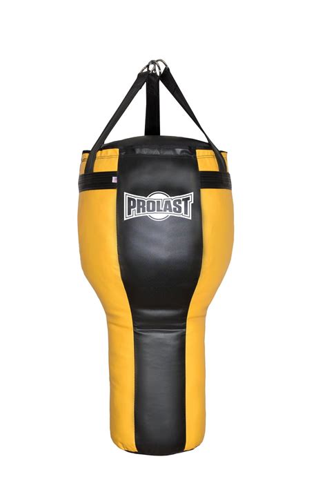 PROLAST MMA Boxing Angle Heavy Bag - Best for Hook, Upper Cut, Punching - UNFILLED (Black and ...