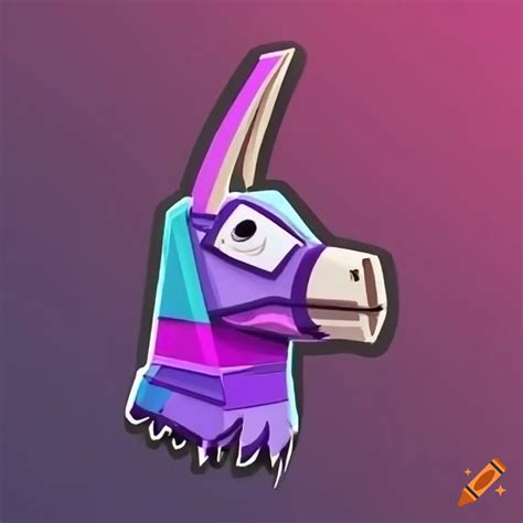 Fortnite llama logo for esports and gaming on Craiyon