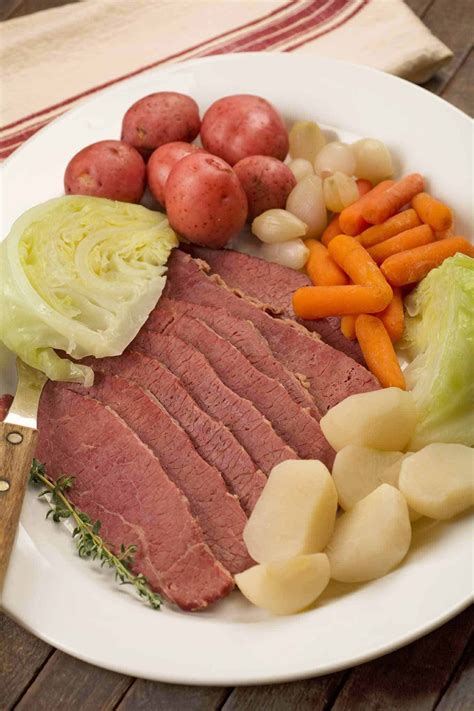 Our New England Boiled Dinner recipe is a classic version made with corned beef brisket ...