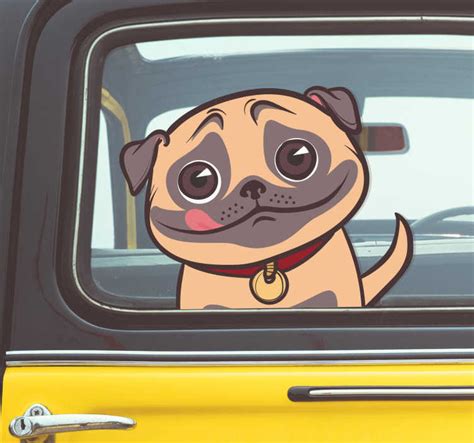 Dog Window Vehicle Sticker - TenStickers