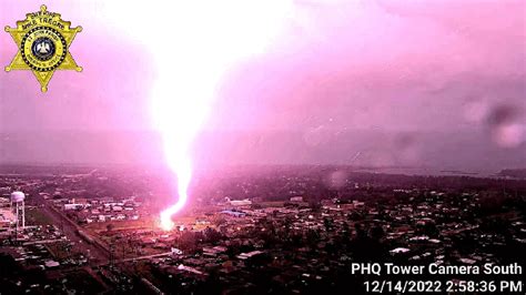 Stunning strike: Sheriff's office captures video of lightning bolt hitting lot in Louisiana ...