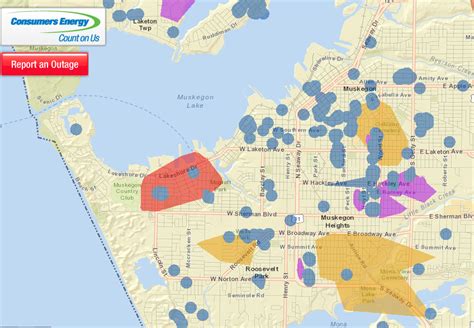 MuskegonPundit: Consumers Energy Outage Map-as of 7:17 AM