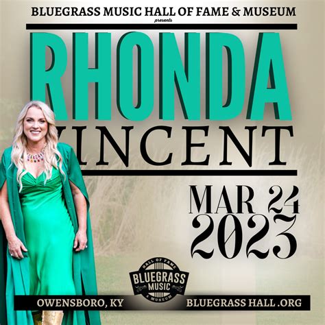 Rhonda Vincent 3/24 - Bluegrass Music Hall of Fame & Museum