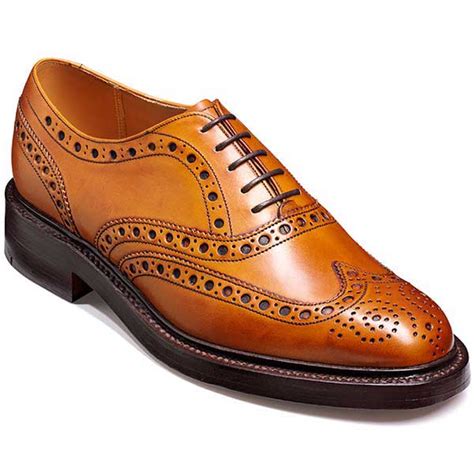 BARKER Westfield Shoes - Mens Country Brogues - Cedar Calf – A Farley Country Attire