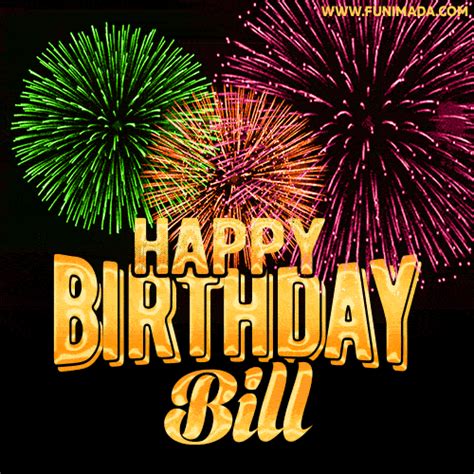 Happy Birthday Bill GIFs - Download on Funimada.com