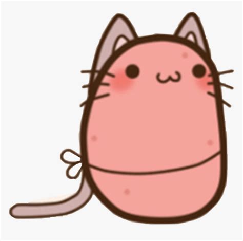 Notmyart Pink Potatocat Cat Potato Kawaiipotato Kawaii - Kawaii Potato Cat, HD Png Download ...