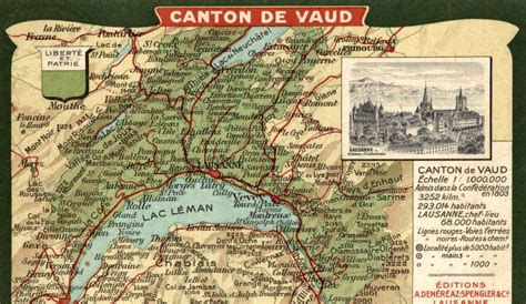 Lausanne - CANTON DE VAUD - MAP - Carte postale ancienne et vue d'Hier ...