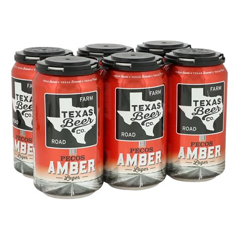 Texas Beer Company Pecos Amber Lager 12 oz Cans - Shop Beer & Wine at H-E-B