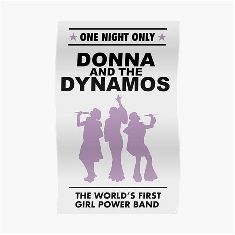 "donna and the dynamos!" Poster by lunerys | Redbubble