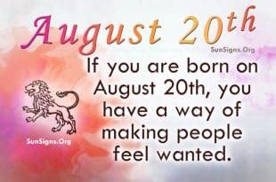 August 20 Famous Birthdays - SunSigns.Org