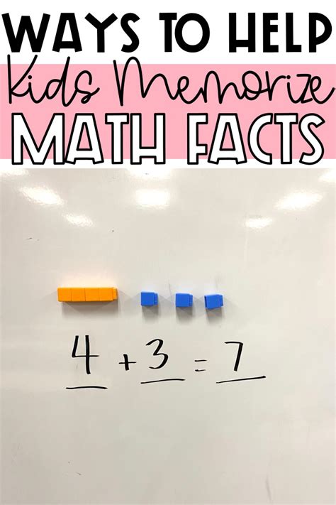 5 Ways to Help Kids Memorize Basic Math Facts - Teaching with Kaylee B