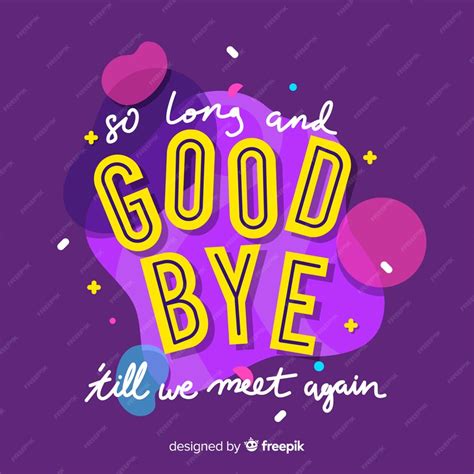 Free Vector | Goodbye lettering background