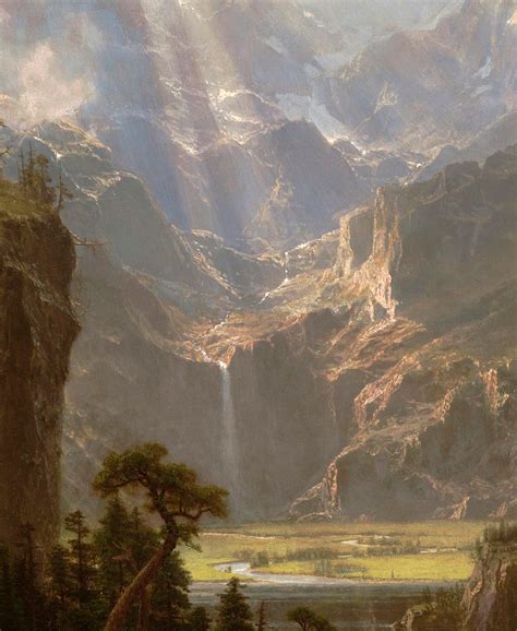 Rocky Mountains, Lander's Peak, Albert Bierstadt ArtFrame, Leinwand ...