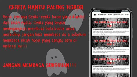 Cerita Hantu Horor Seram Nyata APK for Android Download