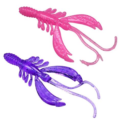 15Pcs 4g 7.5CM Bass Fishing Lures Plastic Soft Baits Speed Craw Trout ...