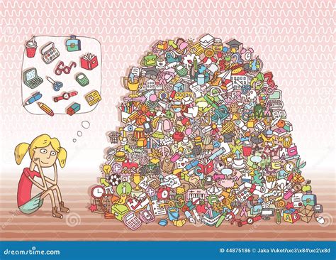 Find Objects Visual Game. Solution In Hidden Layer! Stock Vector - Image: 44875186