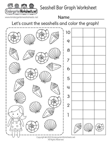 Seashell Bar Graph Worksheet - Free Printable, Digital, & PDF