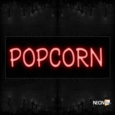 Popcorn In Red Neon Sign - NeonSign.com