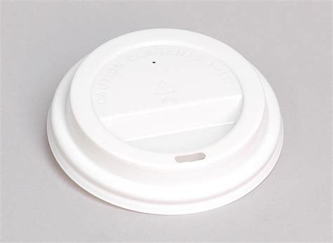 White 8oz Plastic Coffee Cup Lid