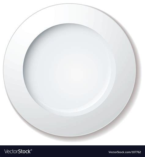 Dinner plate Royalty Free Vector Image - VectorStock