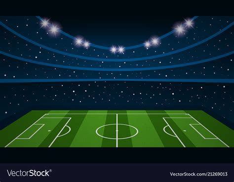 Empty football field arena stadium Royalty Free Vector Image